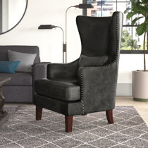 Grey Wingback Accent Chairs You ll Love Wayfair